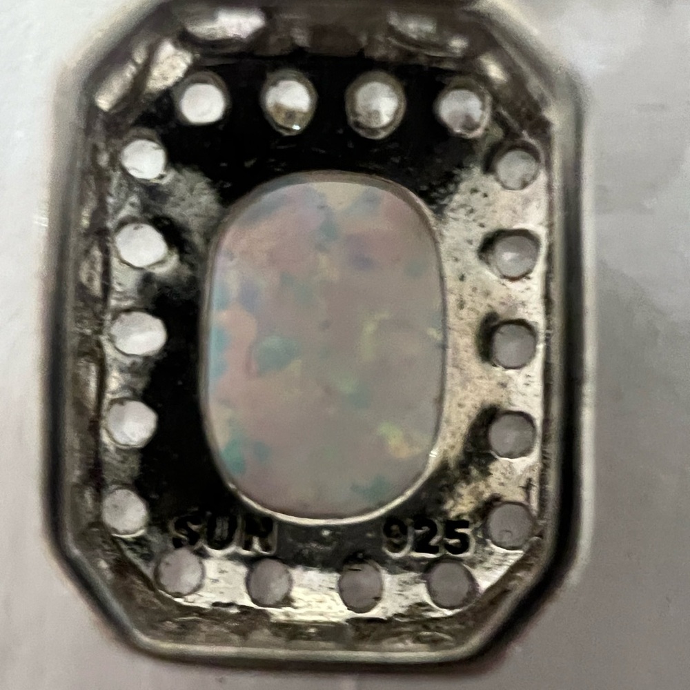 🔴DEAL OF THE WEEK🔴Stunning Sterling Silver Opal Pendent Necklace 🔴 - Picture 8 of 10